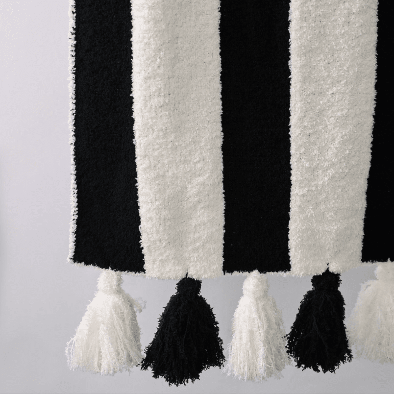 Luxe Tassel Blanket - Polkadots & Moonbeams LALocal Beachtan/whiteLuxe Tassel Blanket