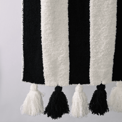 Luxe Tassel Blanket - Polkadots & Moonbeams LALocal Beachtan/whiteLuxe Tassel Blanket