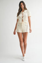 Maggie Tie Shorts - Polkadots & Moonbeams LAPolkadots & MoonbeamscreamSMaggie Tie Shorts