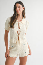 Maggie Tie Shorts - Polkadots & Moonbeams LAPolkadots & MoonbeamscreamSMaggie Tie Shorts