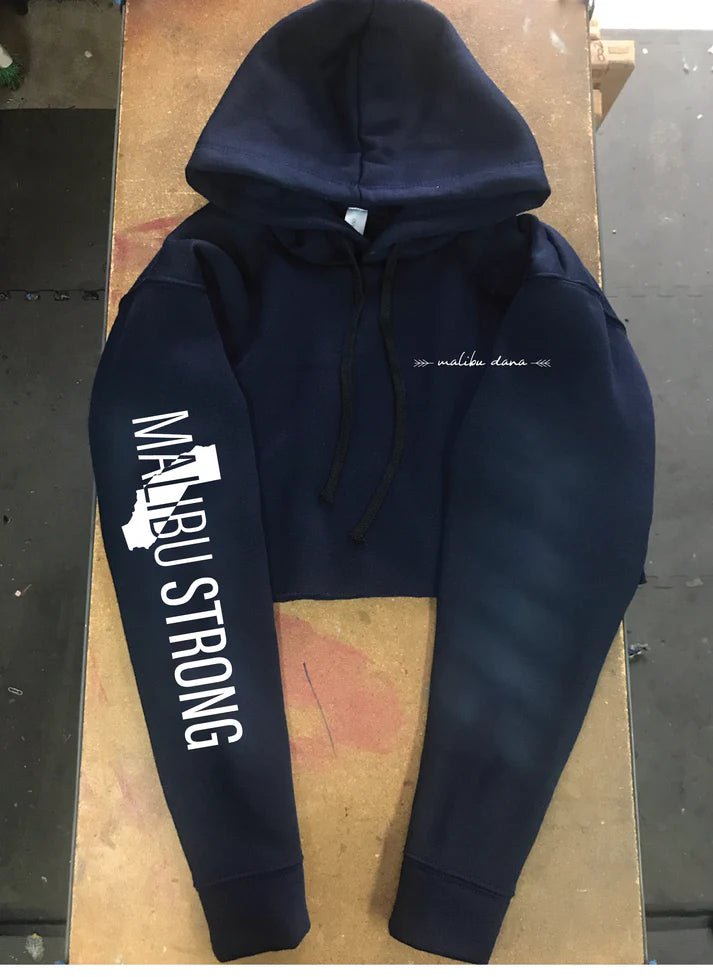 Malibu Strong Cropped Hoodie - Polkadots & Moonbeams LAMalibu DanaNavySMalibu Strong Cropped Hoodie