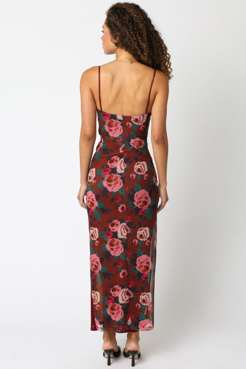 Laura Mesh Floral Maxi