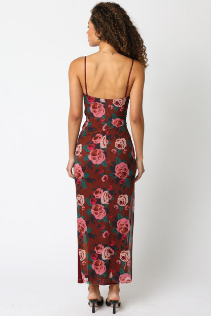 Laura Mesh Floral Maxi