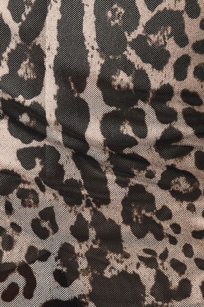 Mesh Leopard Mini Skort