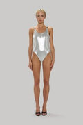 Metallic Bodysuit - Polkadots & Moonbeams LAJasmine Elaine DesignSilverXSMetallic Bodysuit