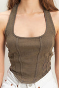 Mineral Wash Halter - Polkadots & Moonbeams LAPolkadots & Moonbeamsdark greySMineral Wash Halter