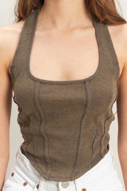 Mineral Wash Halter - Polkadots & Moonbeams LAPolkadots & Moonbeamsdark greySMineral Wash Halter