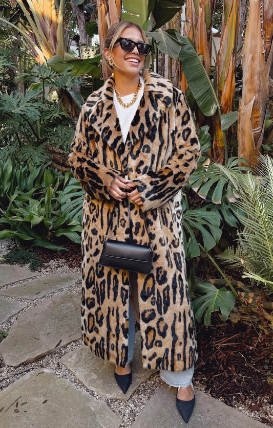 Miss Cindy Overcoat Feline Faux Fur