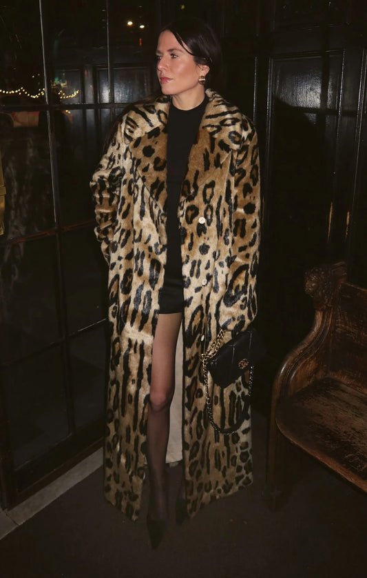 Miss Cindy Overcoat Feline Faux Fur
