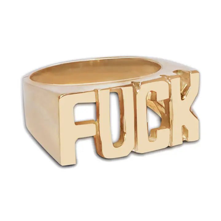 Nameplate Statement Ring - Polkadots & Moonbeams LAPolkadots & MoonbeamsLOS ANGELES6Nameplate Statement Ring