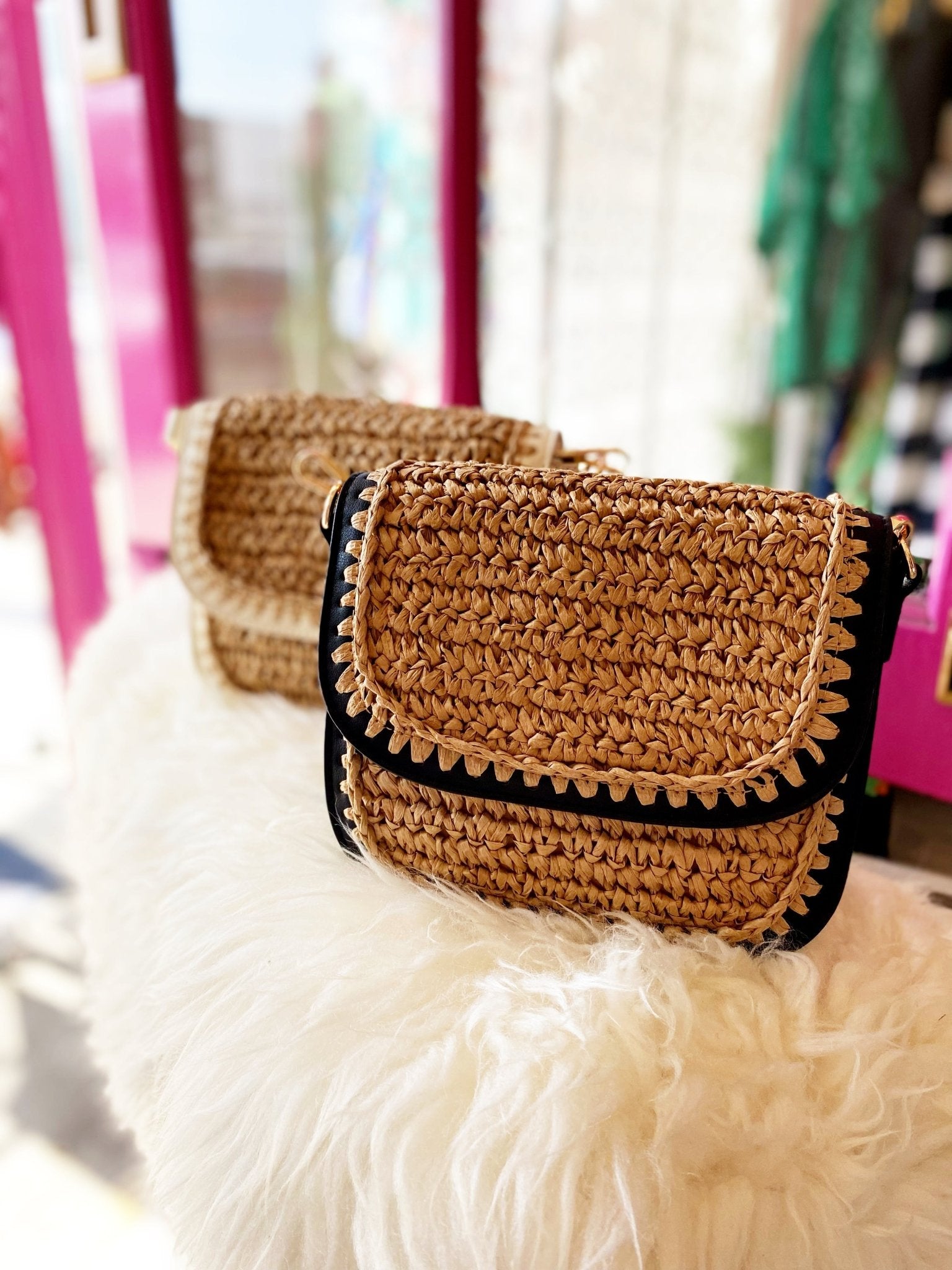 Nina Woven Bag – Polkadots & Moonbeams