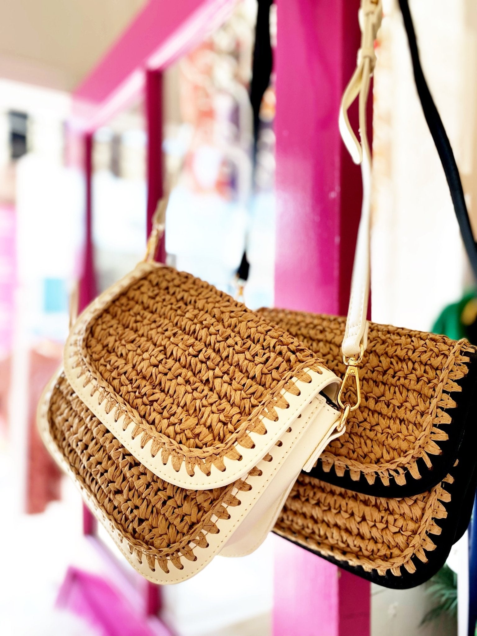 Nina Woven Bag – Polkadots & Moonbeams