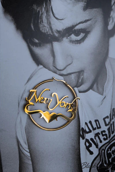 NY Nameplate Earrings