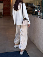 Oversized Knit Sweater - Polkadots & Moonbeams LABeige MossWhiteS/MOversized Knit Sweater