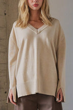 Oversized Knit Sweater - Polkadots & Moonbeams LABeige MossWhiteS/MOversized Knit Sweater