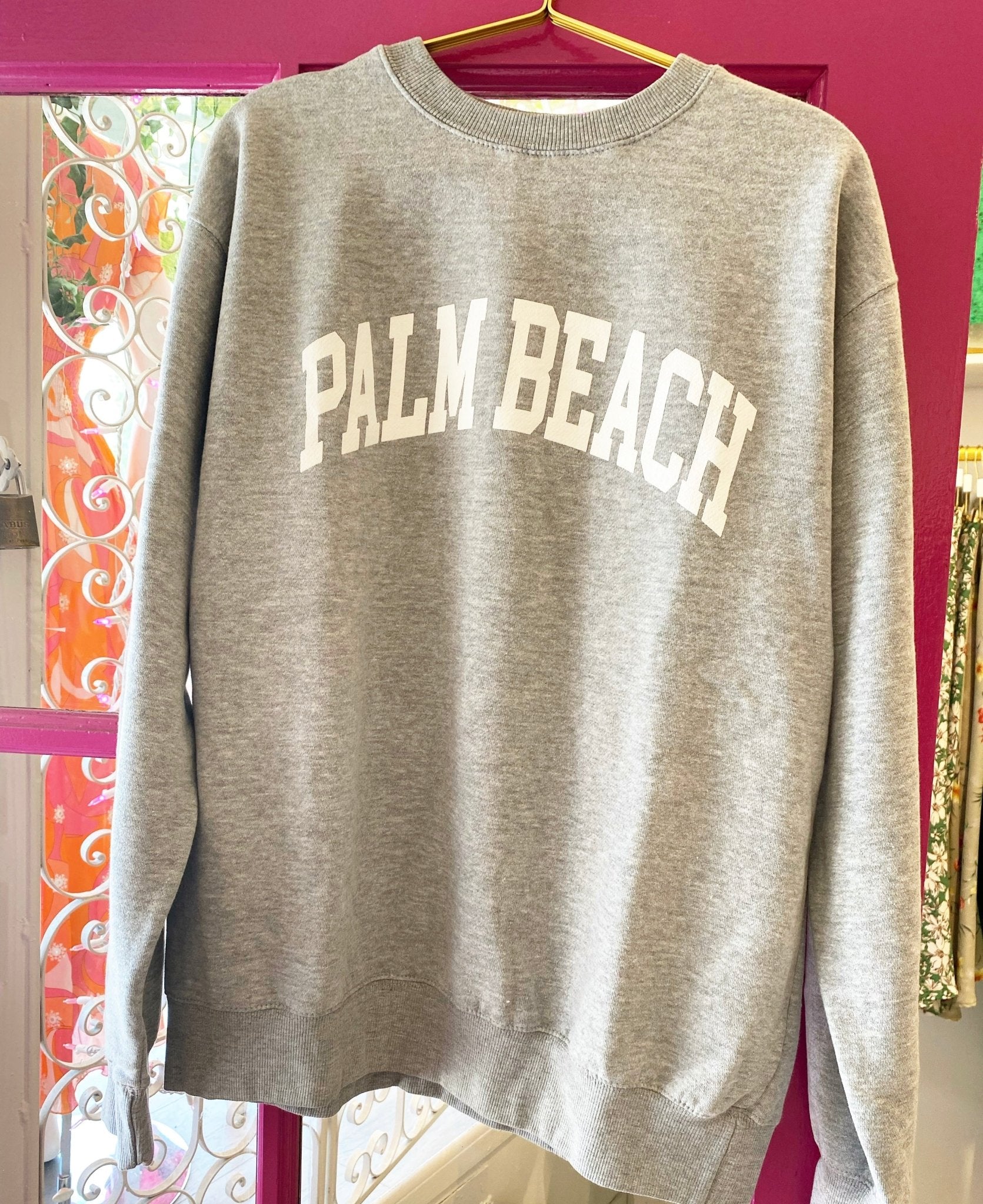 Palm Beach Unisex Crew Sweatshirt - From the brand Polkadots & Moonbeams
