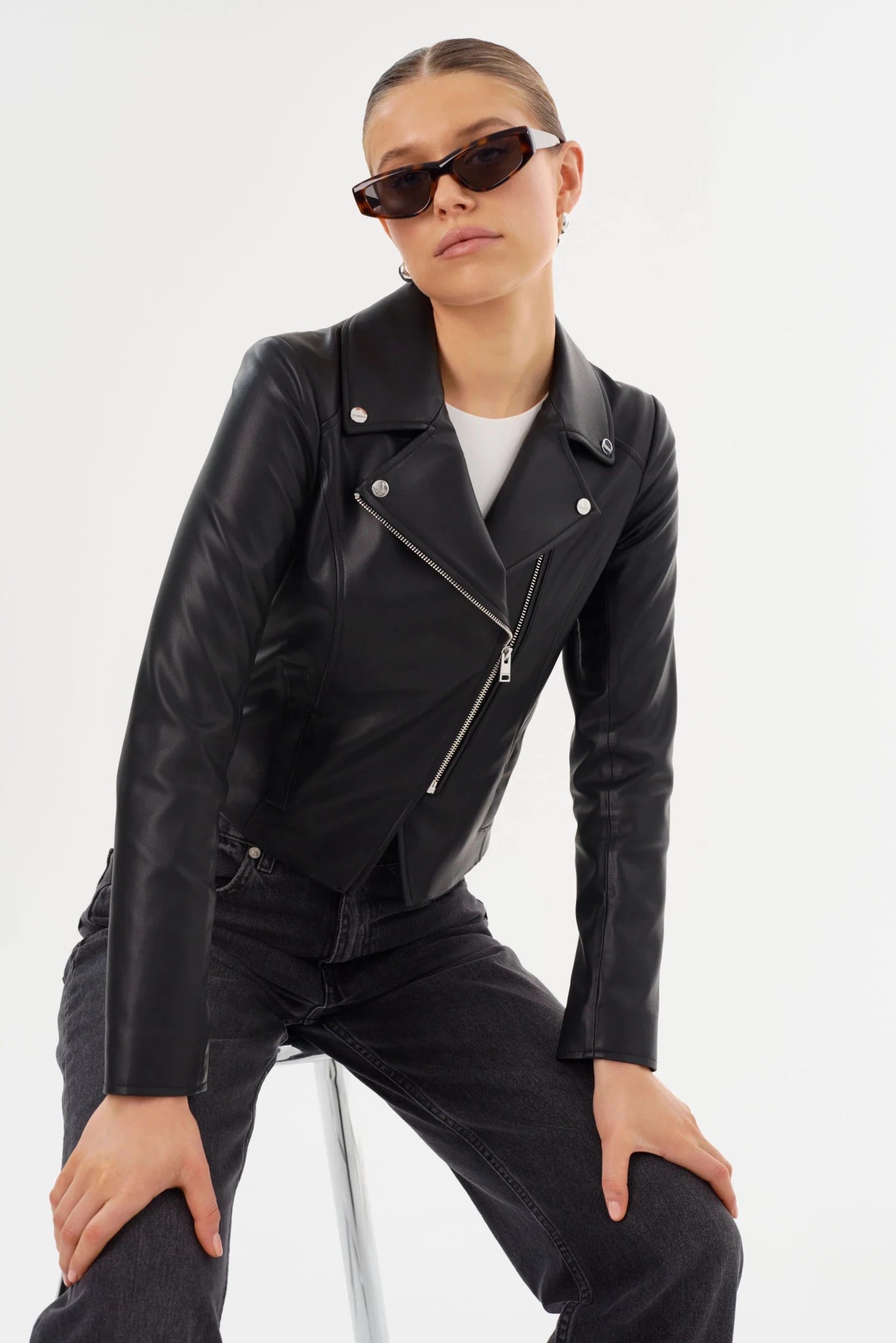 Pascale Moto Jacket - Polkadots & Moonbeams LALamarqueredXSPascale Moto Jacket