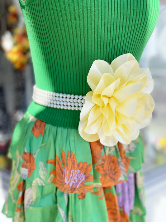 Pearl Flower Belt - Polkadots & Moonbeams LAPolkadots & MoonbeamsBLACKPearl Flower Belt
