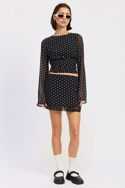 Penny Polkadots Skirt - Polkadots & Moonbeams LAPolkadots & MoonbeamsBLACK/WHITESPenny Polkadots Skirt