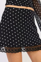 Penny Polkadots Skirt - Polkadots & Moonbeams LAPolkadots & MoonbeamsBLACK/WHITESPenny Polkadots Skirt