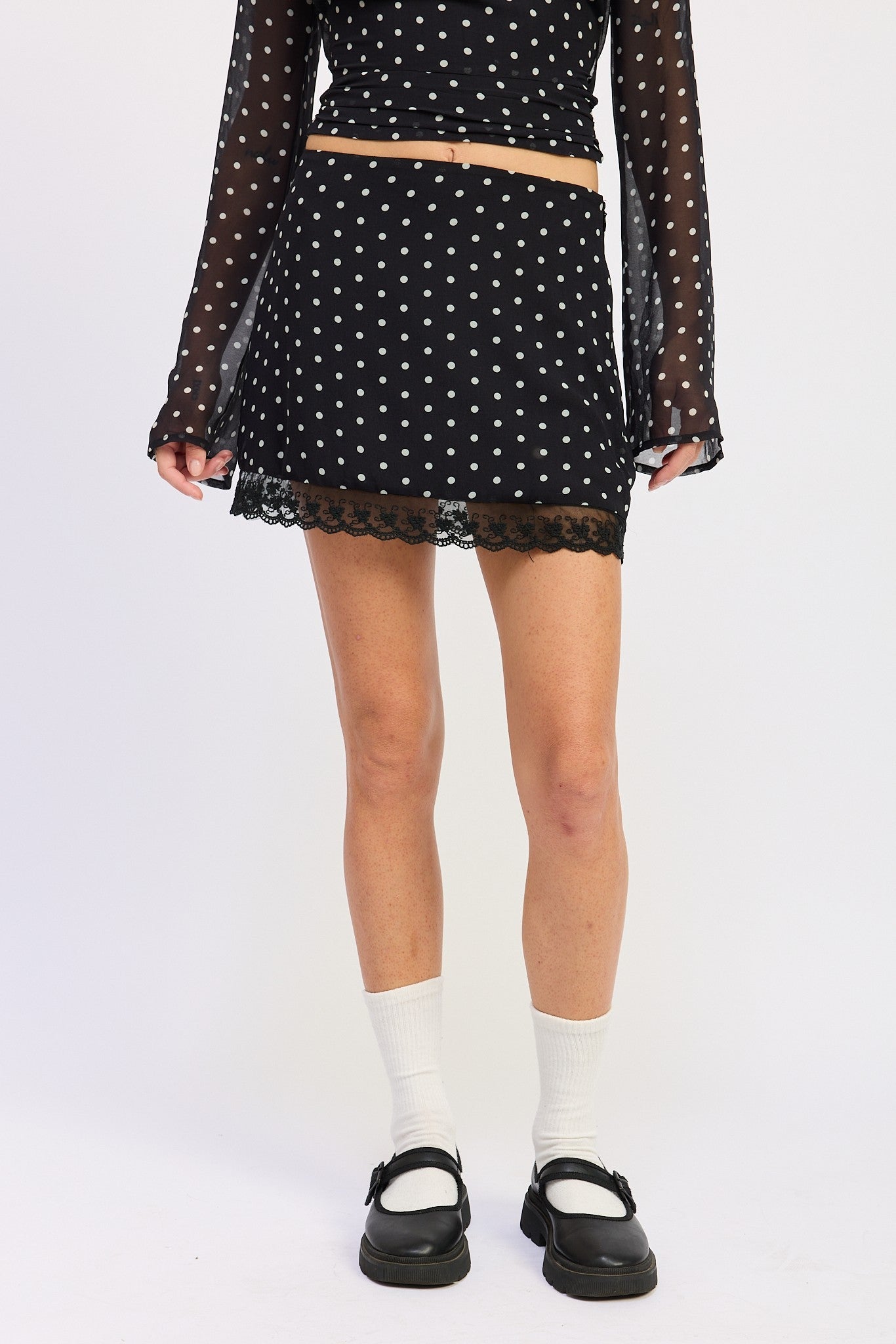 Penny Polkadots Skirt - Polkadots & Moonbeams LAPolkadots & MoonbeamsBLACK/WHITESPenny Polkadots Skirt