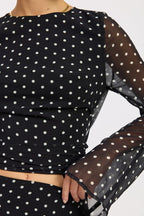 Penny Polkadots Top - Polkadots & Moonbeams LAPolkadots & MoonbeamsBLACK/WHITESPenny Polkadots Top