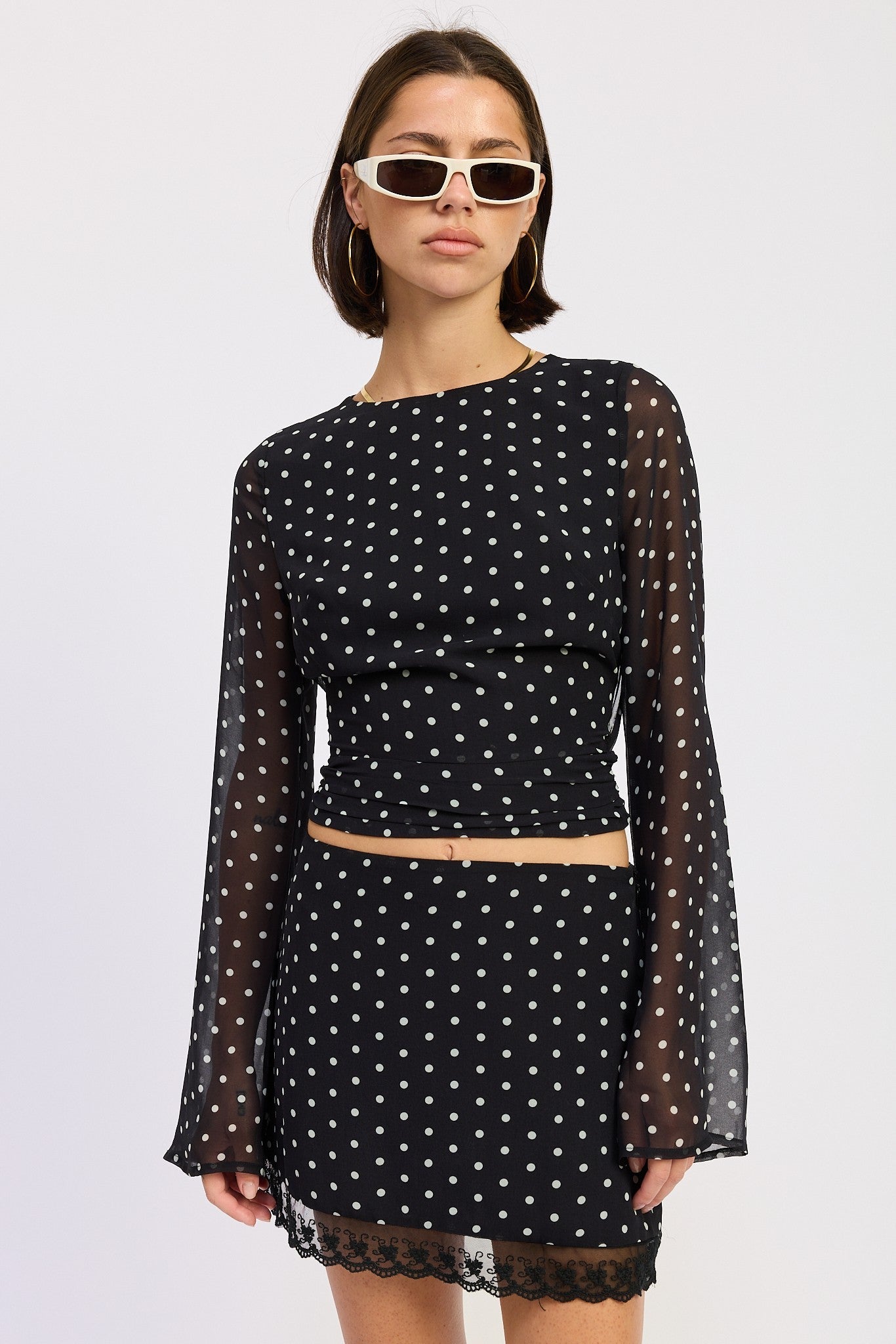 Penny Polkadots Top - Polkadots & Moonbeams LAPolkadots & MoonbeamsBLACK/WHITESPenny Polkadots Top