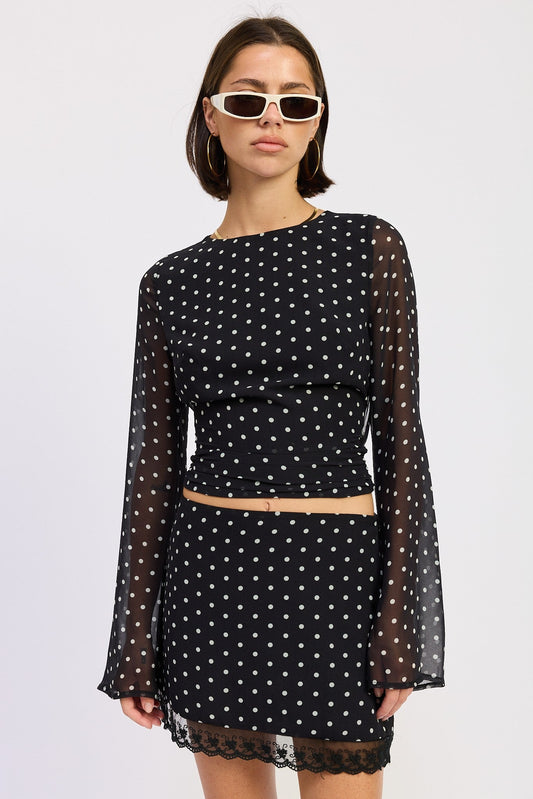 Penny Polkadots Top - Polkadots & Moonbeams LAPolkadots & MoonbeamsBLACK/WHITESPenny Polkadots Top