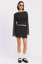Penny Polkadots Top - Polkadots & Moonbeams LAPolkadots & MoonbeamsBLACK/WHITESPenny Polkadots Top