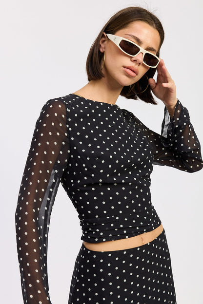 Penny Polkadots Top - Polkadots & Moonbeams LAPolkadots & MoonbeamsBLACK/WHITESPenny Polkadots Top