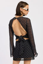 Penny Polkadots Top - Polkadots & Moonbeams LAPolkadots & MoonbeamsBLACK/WHITESPenny Polkadots Top