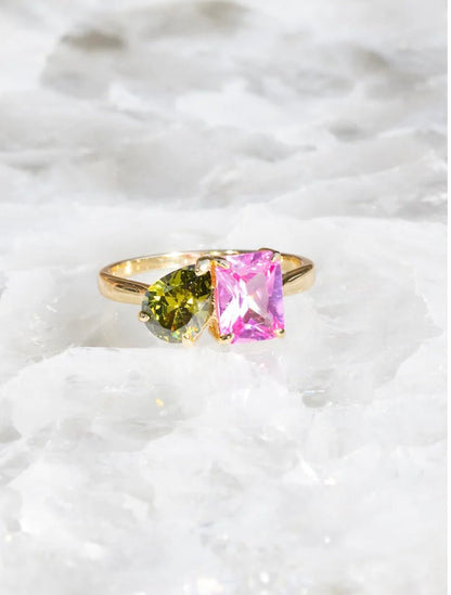 Perfect Pair Ring - Polkadots & Moonbeams LANative Gem6Hot pinkPerfect Pair Ring
