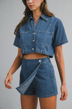 Pilar Denim Crop - Polkadots & Moonbeams LAPolkadots & MoonbeamsdenimSPilar Denim Crop