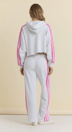 Pink Stripe Sweats - Polkadots & Moonbeams LAVintage HavanaGREYSPink Stripe Sweats