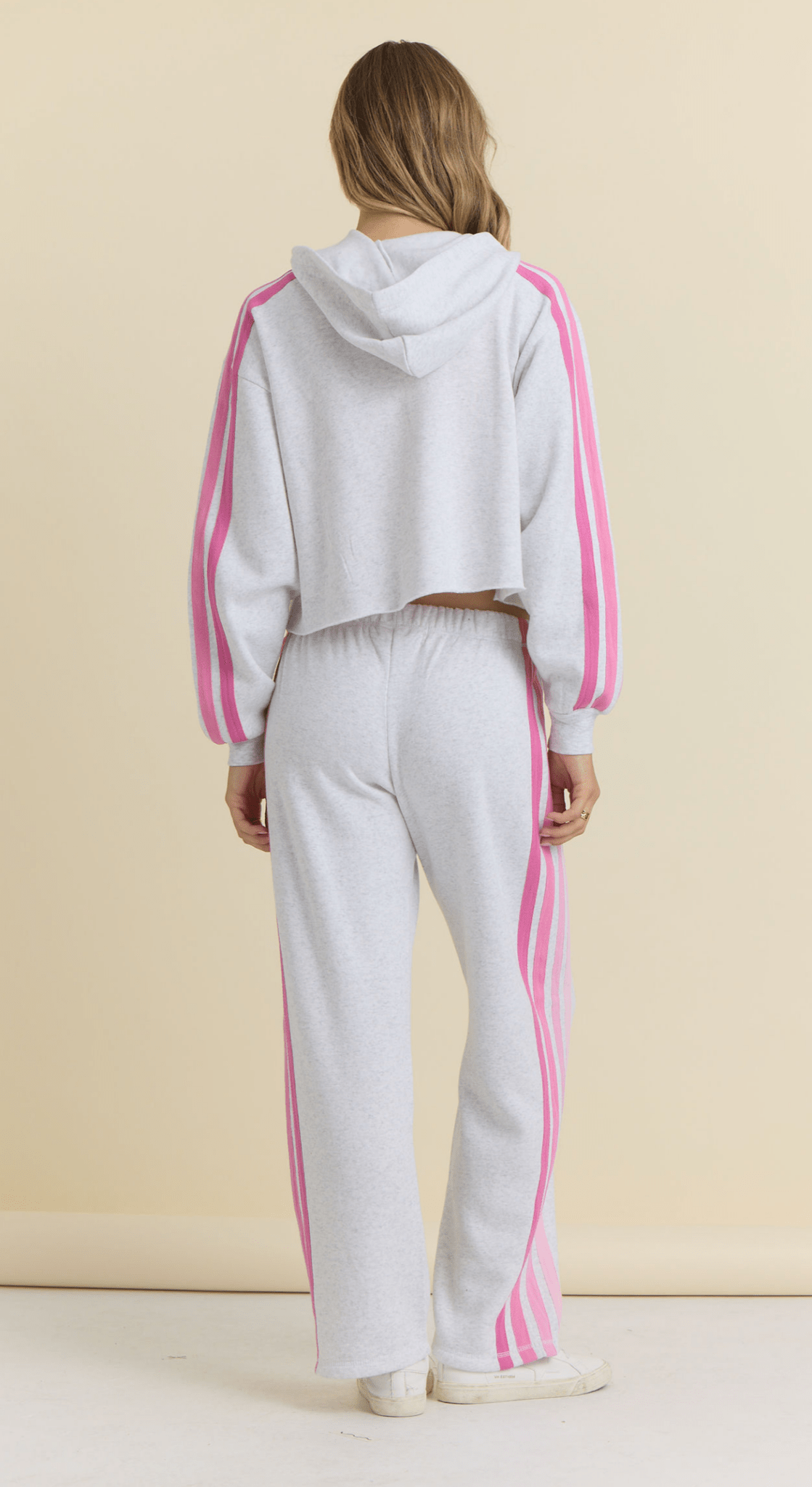Pink Stripe Sweats - Polkadots & Moonbeams LAVintage HavanaGREYSPink Stripe Sweats