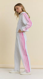 Pink Stripe Sweats - Polkadots & Moonbeams LAVintage HavanaGREYSPink Stripe Sweats