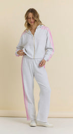 Pink Stripe Sweats - Polkadots & Moonbeams LAVintage HavanaGREYSPink Stripe Sweats