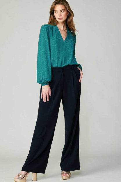Pintucked Trousers - Polkadots & Moonbeams LAPolkadots & MoonbeamsNavyXSPintucked Trousers