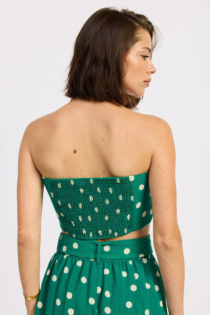 Polkadots Belted Shorts - Polkadots & Moonbeams LAPolkadots & MoonbeamsGreenSPolkadots Belted Shorts