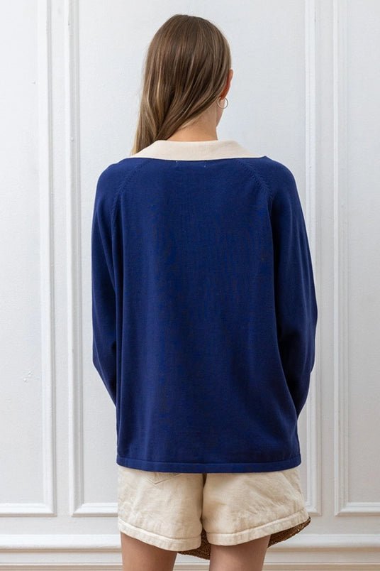 PRE-ORDER LA Knit Pullover - Polkadots & Moonbeams LAPolkadots & MoonbeamsNavySPRE-ORDER LA Knit Pullover