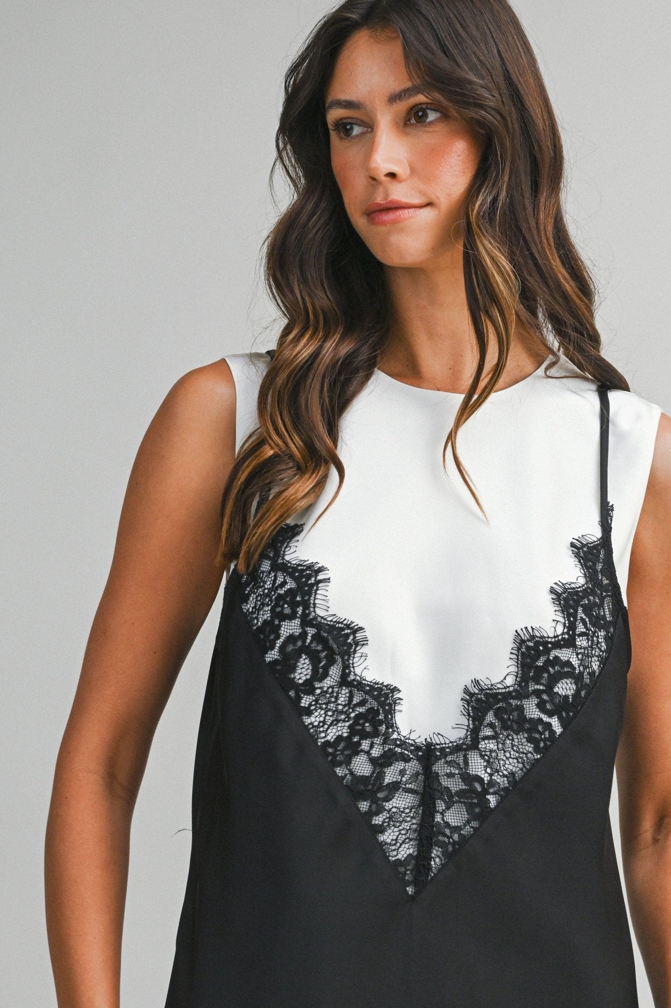 PRE-ORDER Lace Tank Overlay Mini - Polkadots & Moonbeams LAPolkadots & MoonbeamsBLACK/WHITESPRE-ORDER Lace Tank Overlay Mini