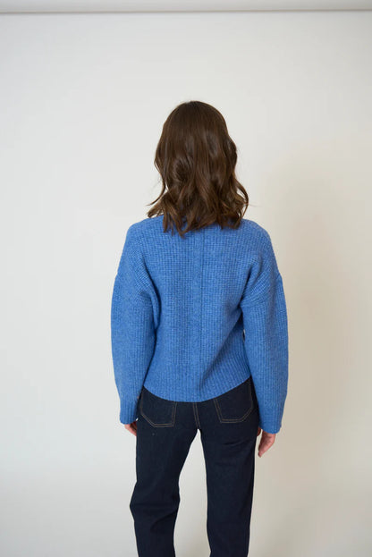 Rayna Scarf Waffle Sweater