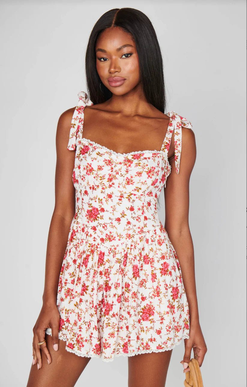 Regal Romper Southern Roses - Polkadots & Moonbeams LAShow Me Your MumuFLORALXSRegal Romper Southern Roses