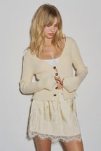 Rib Butter Cardigan - Polkadots & Moonbeams LABeige BotanyBUTTERSRib Butter Cardigan