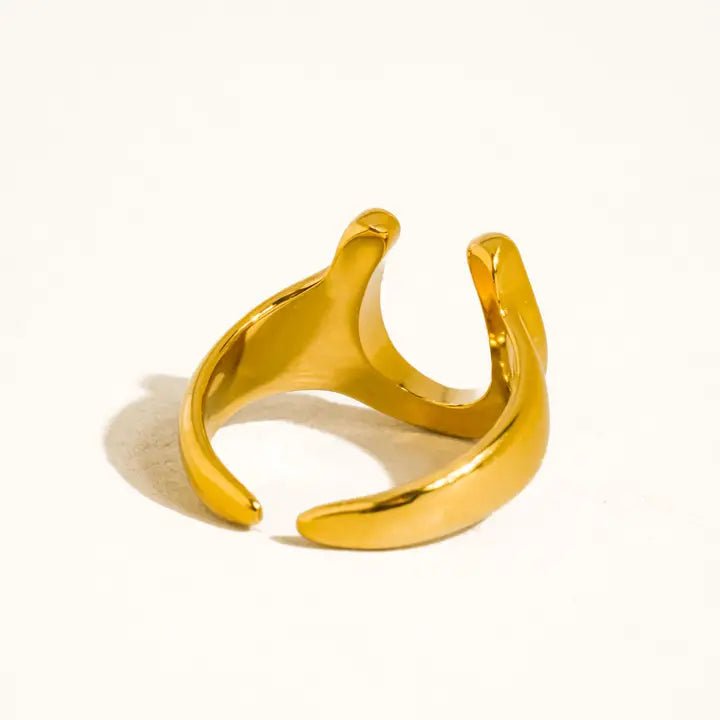 Rovanic CZ Horseshoe Ring - Polkadots & Moonbeams LALuv AJGold7Rovanic CZ Horseshoe Ring