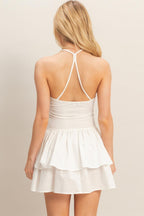 Ruffle Mini Dress - Polkadots & Moonbeams LAPolkadots & Moonbeams LAWhiteSRuffle Mini Dress