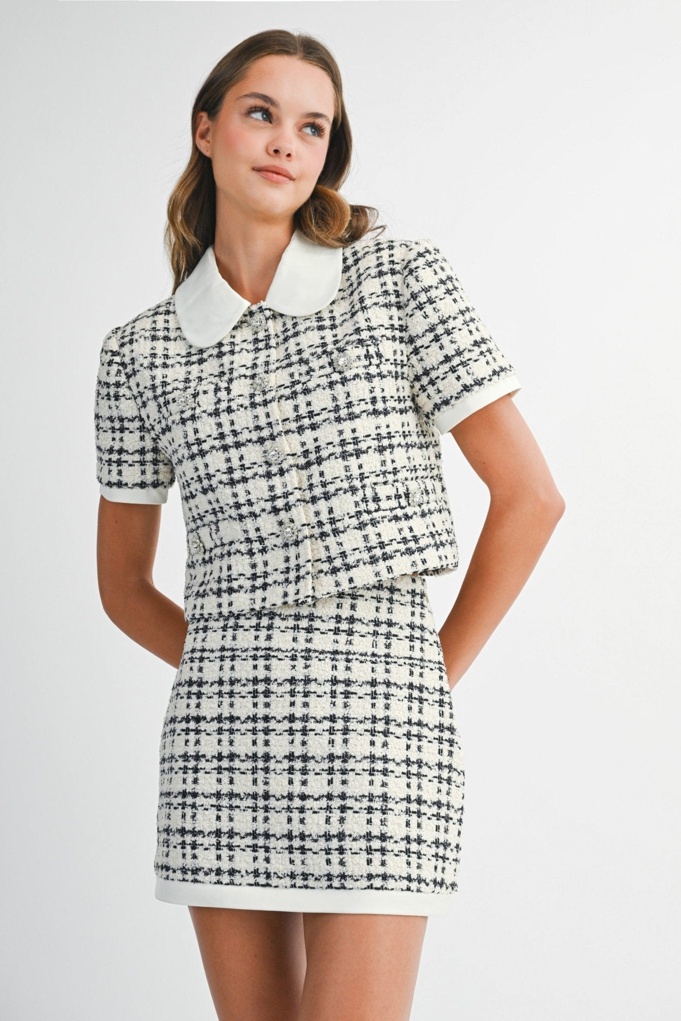 Sabrina Tweed Jacket - Polkadots & Moonbeams LAPolkadots & MoonbeamsSSabrina Tweed Jacket