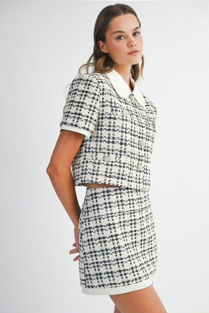 Sabrina Tweed Mini Skirt - Polkadots & Moonbeams LAPolkadots & MoonbeamsSSabrina Tweed Mini Skirt