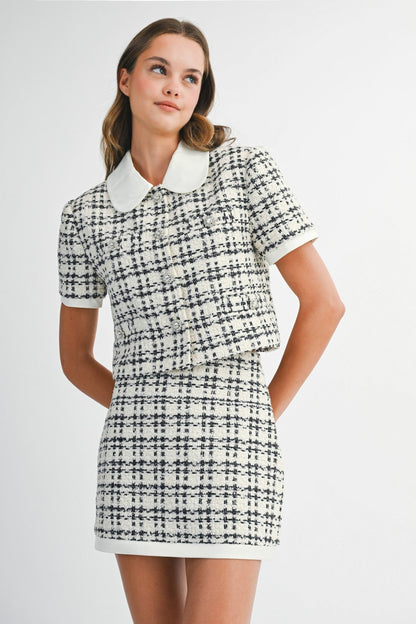 Sabrina Tweed Mini Skirt - Polkadots & Moonbeams LAPolkadots & MoonbeamsSSabrina Tweed Mini Skirt
