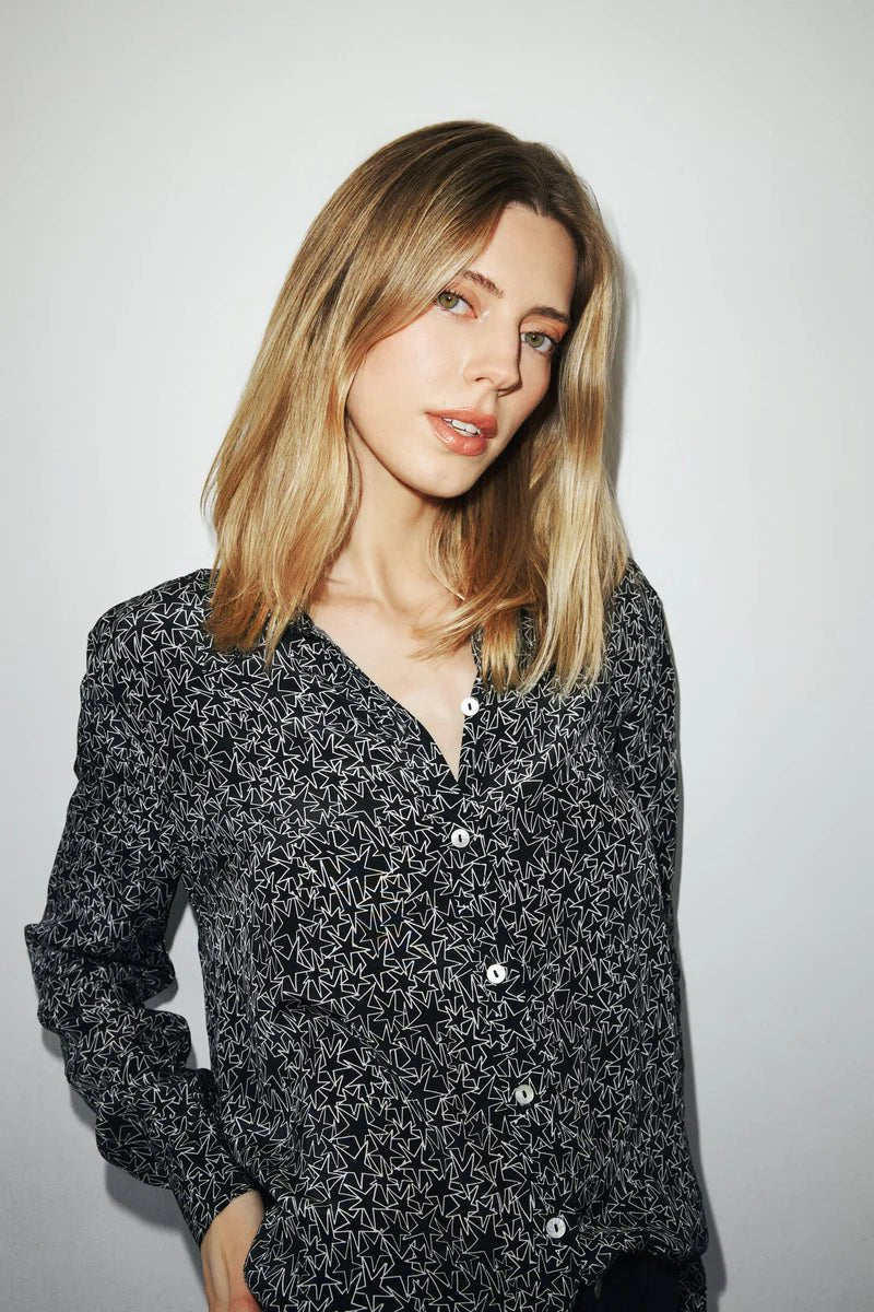Sage Star Blouse - Polkadots & Moonbeams LACatherine GeeBlackXSSage Star Blouse